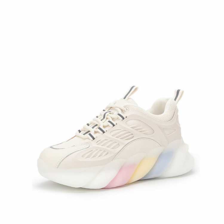 Spring Sneakers Women Flat Platform Shoes Spring fashion Lace up Breathable mesh Thick bottom Chunky Sneakers