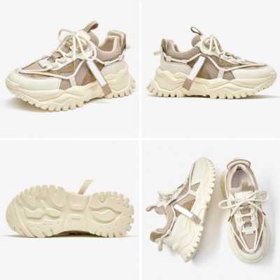 Sneakers Women Synthetic Leather Platform Mesh Cross Tied Round Toe Female Trendy Shoes Handmade 29631