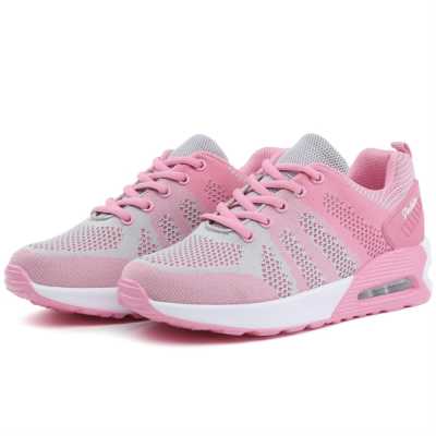Fashion Tennis Shoes Women Breathable Lace up Thick Sole Sneakers Autumn Female Outdoor Mesh Jogging Footwear